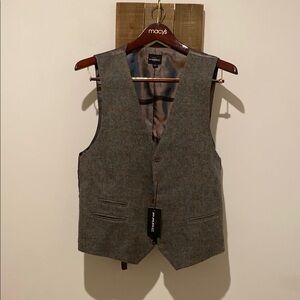 Men's Stylish Windowpane Vest
